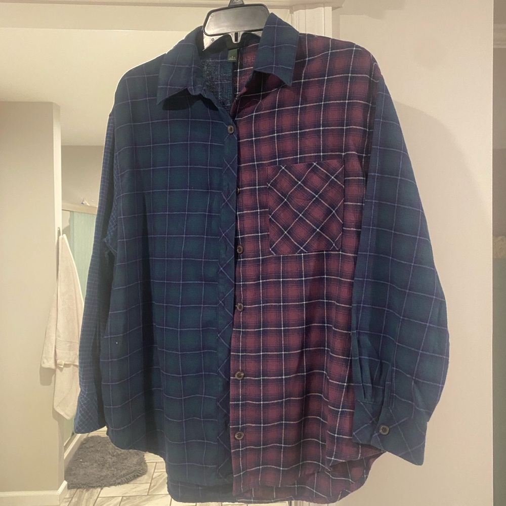 Wild Fable Dual-Tone Plaid Shirt